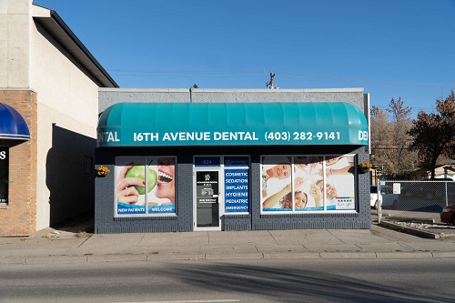 Front View of Calgary dentist 16th Avenue Dental
