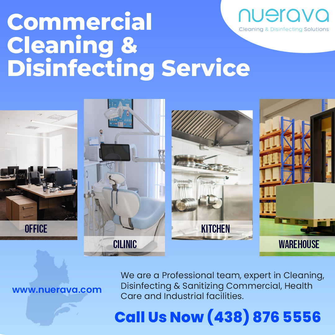Commercial Cleaning & Disinfection service Montreal