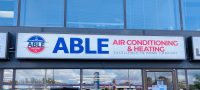 Able air conditioning 7 heating front sign 2