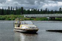 airboat off-grid property transport, canada